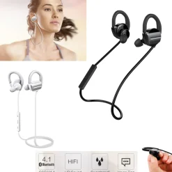 CUFFIE SPORT STEREO AUDIO AURICOLARI BLUETOOTH SENZA FILI SMARTPHONE H3