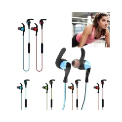 CUFFIE SPORT STEREO AUDIO AURICOLARI BLUETOOTH 4.1 SENZA FILI PER SMARTPHONE AMW-30