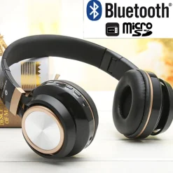 CUFFIE WIRELESS BLUETOOTH FM STEREO AURICOLARE TF CARD VIVAVOCE MICROFONO S110