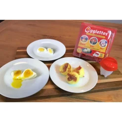 CUOCI UOVA IN SILICONE SENZA GUSCIO 6 PZ UOVO SODO FRITTATA OMELETTE EGGLETTES