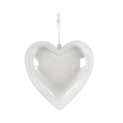 CUORE IN PLASTICA TRASPARENTE SCATOLINA PER DECOUPAGE DECORO SAN VALENTINO 16CM