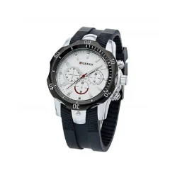CURREN OROLOGI DI LUSSO MASCHILE QUARZO CINTURINO IN SILICONE SPORT WATCH 8163