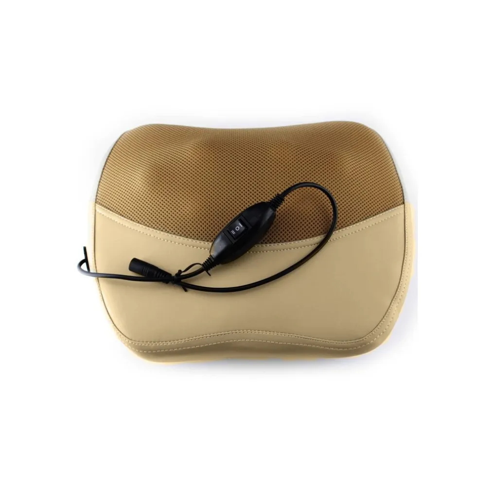 CUSCINO MASSAGGIANTE MASSAGGIATORE SHIATSU CASA AUTO INFRAROSSI COLLO MJY-815