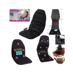 CUSCINO MASSAGGIANTE PER SEDILE AUTO SEDIA CASA DIVANO MASSAGGIO CON TELECOMANDO