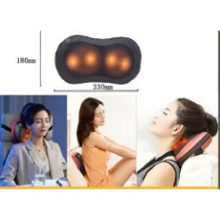 CUSCINO MASSAGGIATORE ELETTRICO CERVICALE MASSAGGIO BENESSERE LED SHIATSU TX-8069
