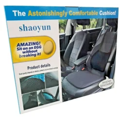 CUSCINO SEDIA ANTIDECUBITO IN MEMORY GEL POSTURA SCHIENA UFFICIO AUTO ESTERNO