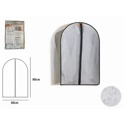 CUSTODIA COPRIABITO FODERA INDUMENTI GIACCA CAPPOTTO CON CERNIERA 60X80CM 87413