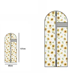 CUSTODIA COPRIABITO IMPERMEABILE PORTA ABITO VESTITO GIACCA VIAGGIO 60x137 CM