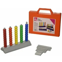 CWR ABACO MULTIBASE IN VALIGETTA COLORATA BAMBINI SCUOLA APPRENDERE MATEMATICA