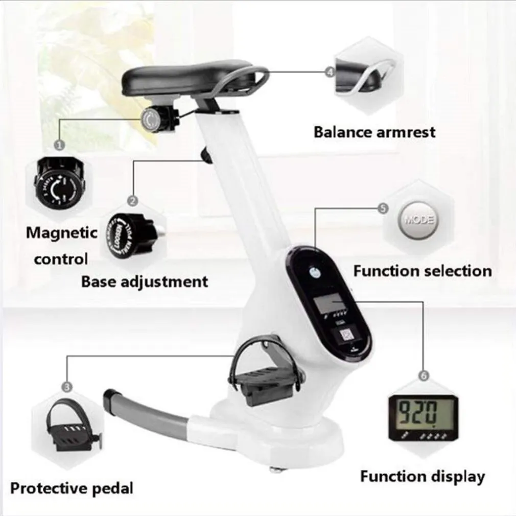 CYCLETTE DISPLAY LCD REGOLABILE TRASMISSIONE A CINGHIA DOPPIO VOLANO MAGNETICO