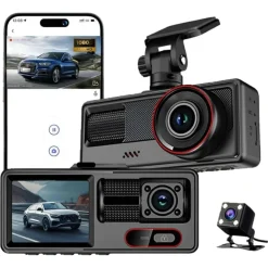 DASH CAM WIFI HD 1080P CAR DVR VIDEOREGISTRATORE G-SENSOR TELECAMERA ANTERIORE INTERNA