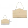 DECORAZIONE IN LEGNO DECOUPAGE DA APPENDERE CON CORDA INSEGNA 25 X 15 CM 74201A