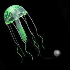 DECORAZIONE MEDUSA IN SILICONE PER ACQUARIO DOLCE E MARINO FLUORESCENTE PESCI
