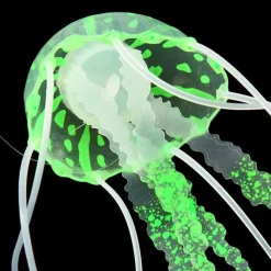 DECORAZIONE MEDUSA IN SILICONE PER ACQUARIO DOLCE E MARINO FLUORESCENTE PESCI