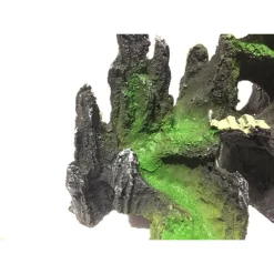 DECORAZIONE PER ACQUARIO PAESAGGIO ROCCIA MONTAGNA RESINA PESCI ACQUA ORNAMENTO