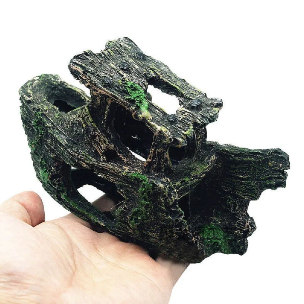 DECORAZIONE PER ACQUARIO RELITTO NAVE IMBARCAZIONE RESINA PESCI ACQUA ORNAMENTO