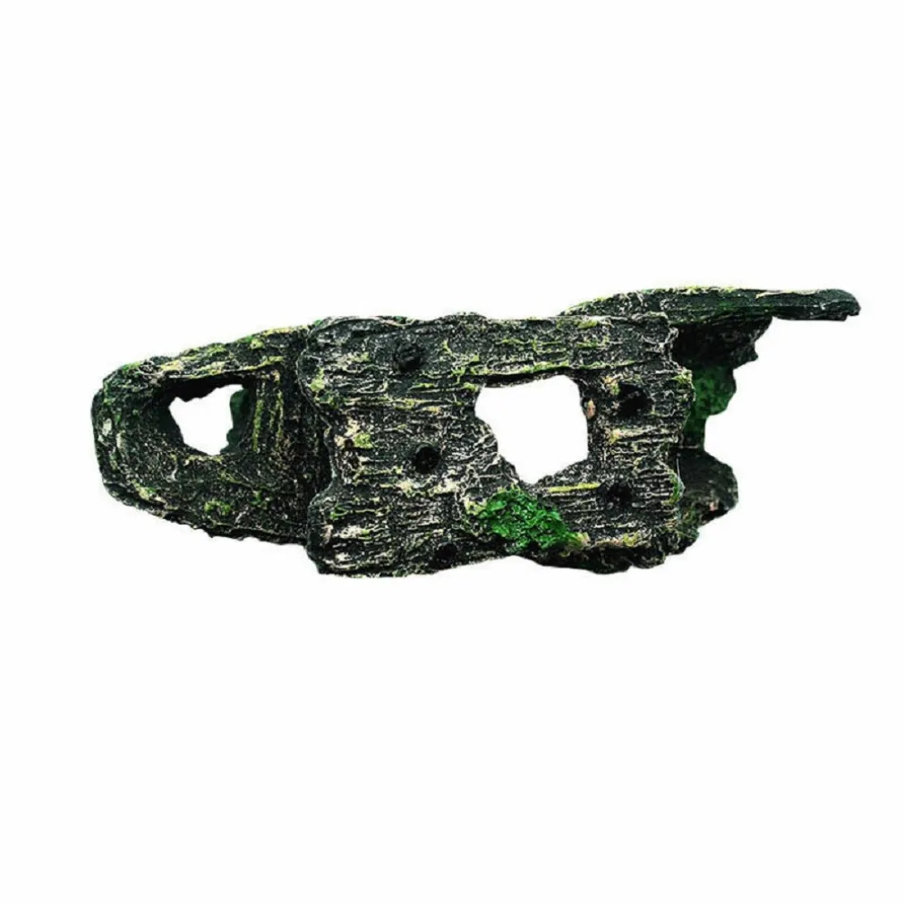 DECORAZIONE PER ACQUARIO RELITTO NAVE IMBARCAZIONE RESINA PESCI ACQUA ORNAMENTO