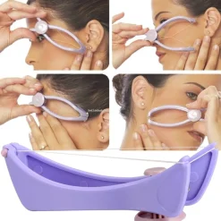 DEPILATORE EPILATORE DONNA RIMUOVI PELI VISO ROLLER A MOLLA FILO ARABO SLIQUE