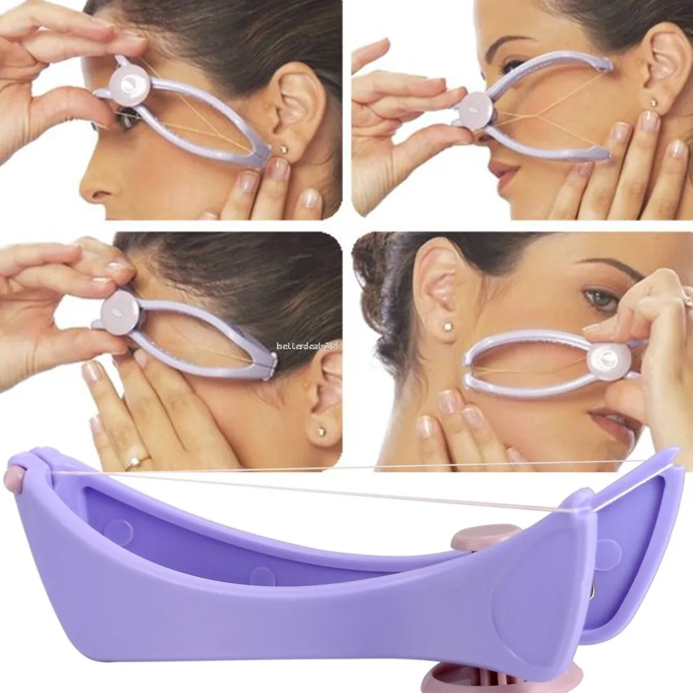 DEPILATORE EPILATORE DONNA RIMUOVI PELI VISO ROLLER A MOLLA FILO ARABO SLIQUE