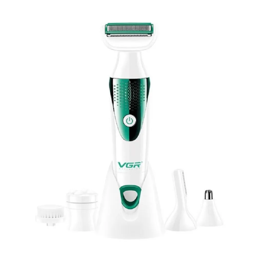 DEPILATORE 5IN1 EPILATORE ELETTRICO DONNA BATTERIA TESTINE INTERCAMBIABILI V-720