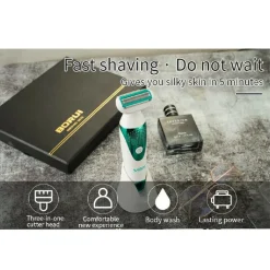 DEPILATORE 5IN1 EPILATORE ELETTRICO DONNA BATTERIA TESTINE INTERCAMBIABILI V-720