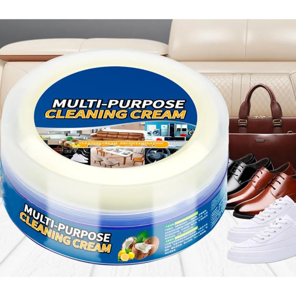 DETERGENTE PER SCARPE BIANCHE CREMA SMACCHIANTE PULIZIA E RIMOZIONE MACCHIE 330G