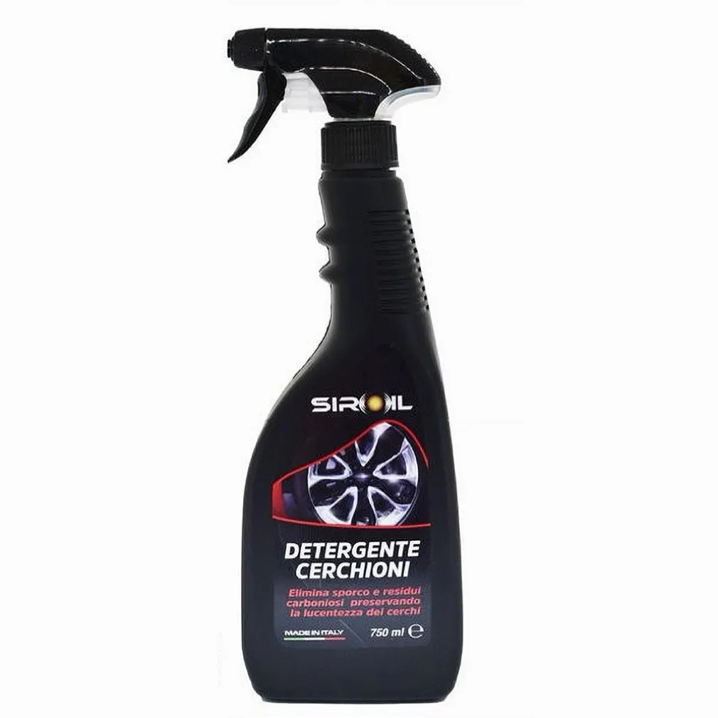 DETERGENTE PULISCI LUCIDA SPORCO RESIDUI CERCHI CERCHIONI AUTO 750 ML SIR-DCERC