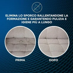 DETERGENTE SCHIUMA PER PULIZIA TAPPEZZERIE DIVANI SUPERFICI DELICATE CLEAN SWEEP
