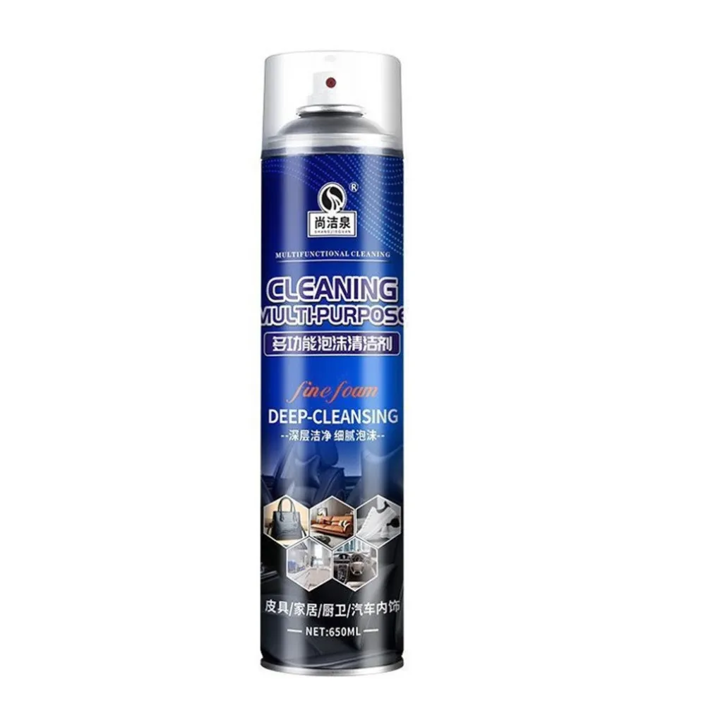 DETERGENTE SPRAY PER SUPERFICI AUTO MULTIUSO SCHIUMA FINE PULIZIA PROFONDA 650 ML