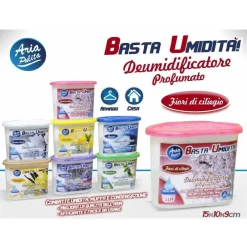 DEUMIDIFICATORE 220 GR. GRANULI DEUMIDIFICATORE ARIA FRAGRANZA FIORI DI CILIEGIO