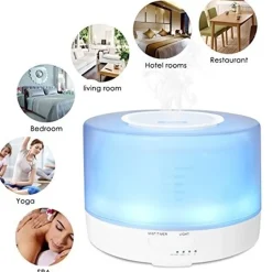 DIFFUSORE AROMI 4IN1 UMIDIFICATORE BIANCO AMBIENTE RGB AROMATERAPIA ULTRASUONI