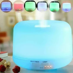 DIFFUSORE AROMI 300ML UMIDIFICATORE LAMPADA FRAGRANZA CON TELECOMANDO PROFUMATORE