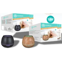 DIFFUSORE AROMI UMIDIFICATORE ULTRASUONI 500ML 12W AROMATERAPIA COLORE LED LUCE TX-8362