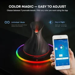 DIFFUSORE AROMI UMIDIFICATORE ULTRASUONI 500ML 10W AROMATERAPIA WIFI SMART HOME TX-8363