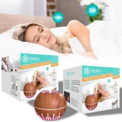 DIFFUSORE AROMI UMIDIFICATORE ARIA ULTRASUONI 350ML 2W USB AROMATERAPIA TX-8335