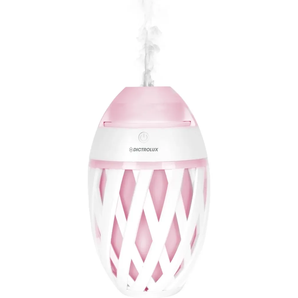 DIFFUSORE DI ESSENZE PROFUMATE A ULTRASUONI 7 LUCI LED USB Ø11CM H18CM PER CROMOTERAPIA