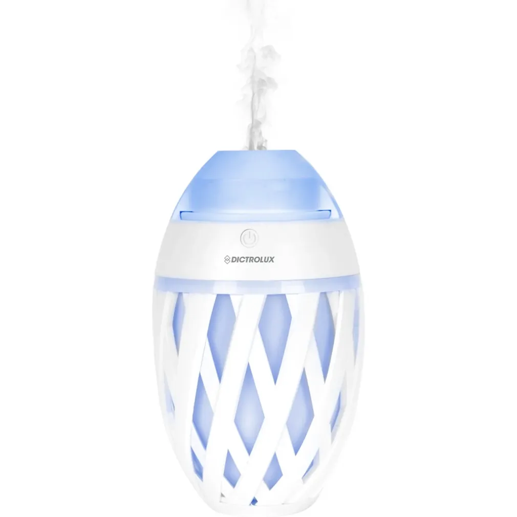 DIFFUSORE DI ESSENZE PROFUMATE A ULTRASUONI 7 LUCI LED USB Ø11CM H18CM PER CROMOTERAPIA