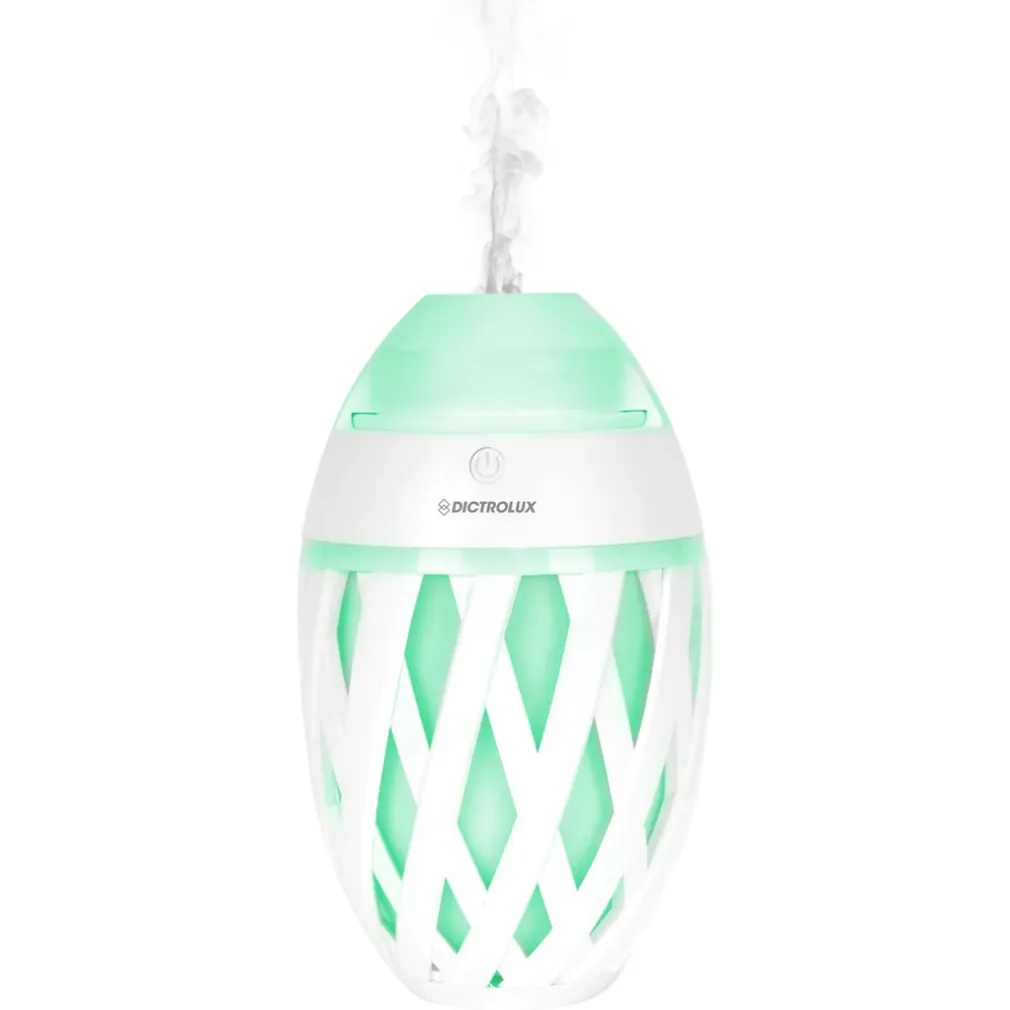 DIFFUSORE DI ESSENZE PROFUMATE A ULTRASUONI 7 LUCI LED USB Ø11CM H18CM PER CROMOTERAPIA