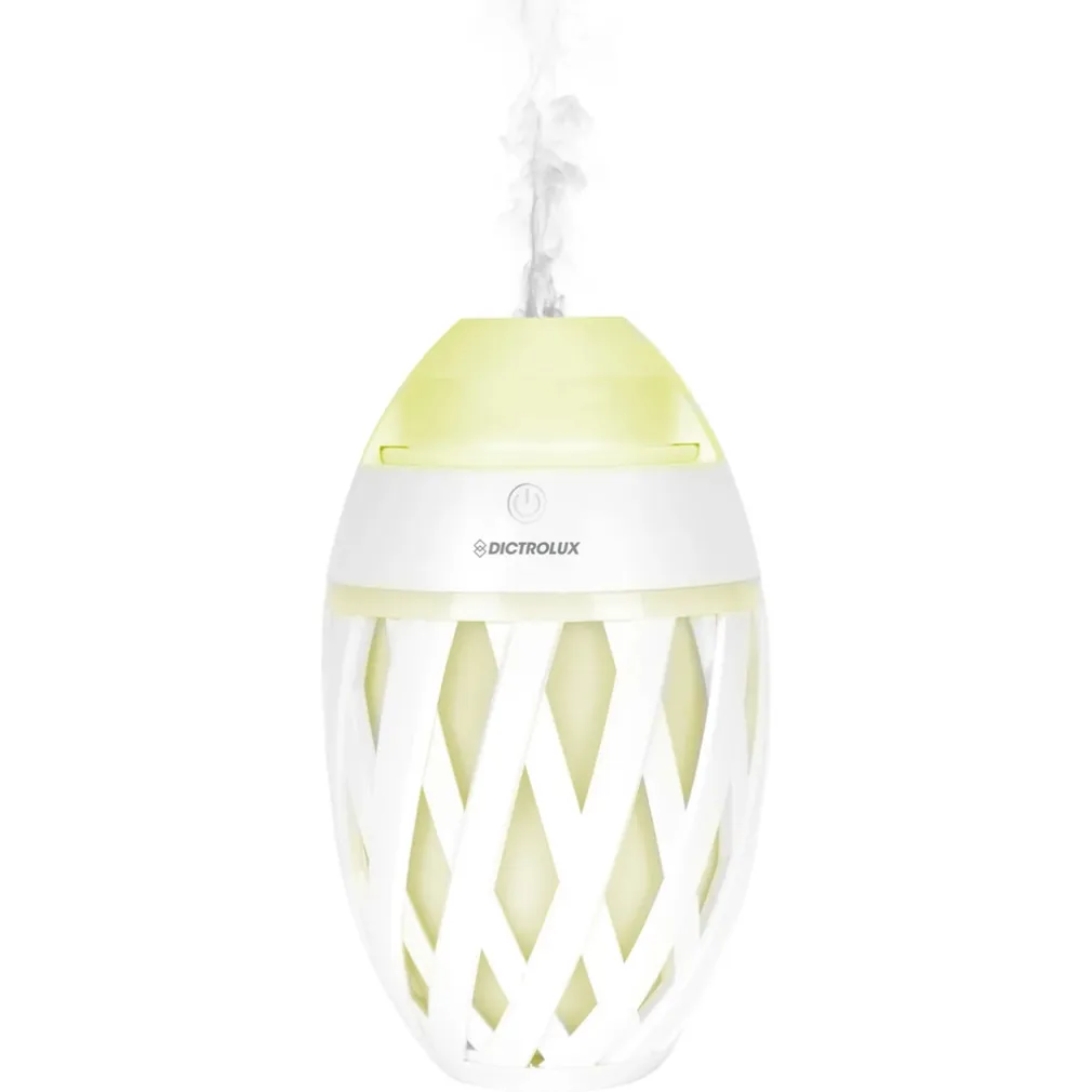 DIFFUSORE DI ESSENZE PROFUMATE A ULTRASUONI 7 LUCI LED USB Ø11CM H18CM PER CROMOTERAPIA