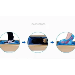 DISPENSER DISTRIBUTORE PORTATILE AUTOMATICO COPRISCARPE SALVA SCARPE MONOUSO