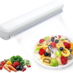 DISPENSER PER PELLICOLA TRASPARENTE ALIMENTI O CARTA ALLUMINIO CON TAGLIERINO