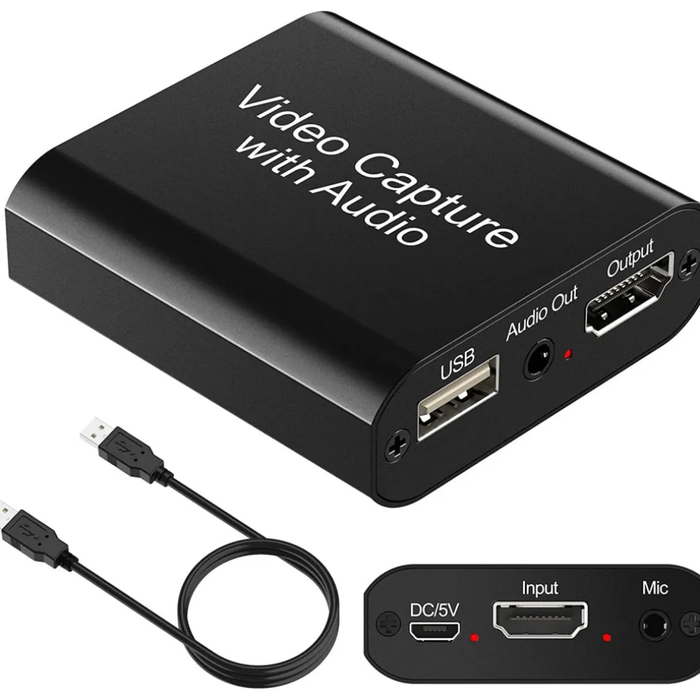 DISPOSITIVO ACQUISIZIONE VIDEO AUDIO REGISTRATORE Q-HD485 HDTV 4K USB COMPUTER