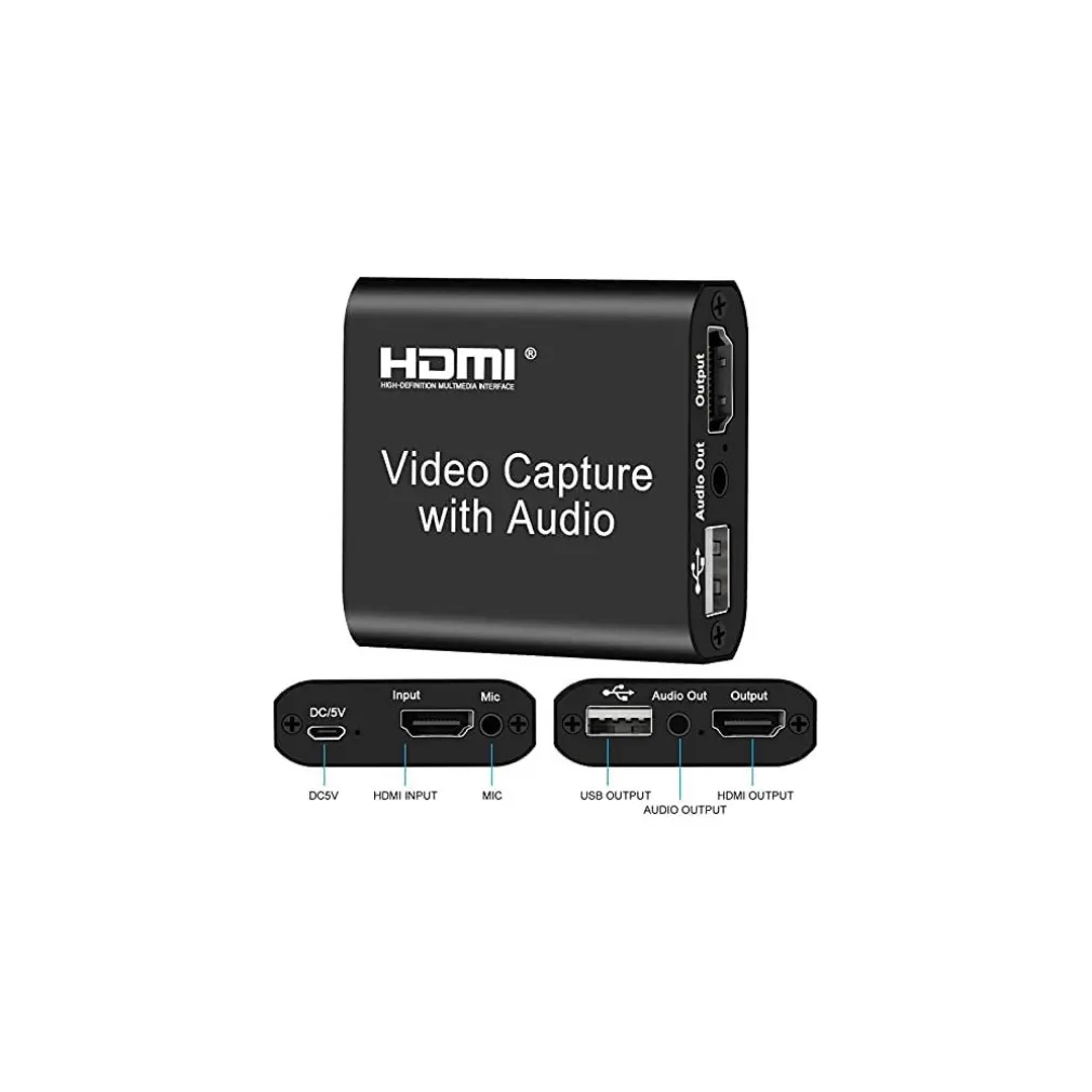 DISPOSITIVO ACQUISIZIONE VIDEO AUDIO REGISTRATORE Q-HD485 HDTV 4K USB COMPUTER