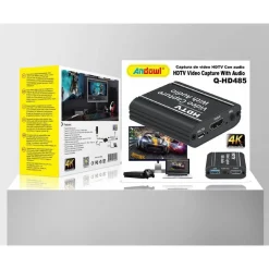 DISPOSITIVO ACQUISIZIONE VIDEO AUDIO REGISTRATORE Q-HD485 HDTV 4K USB COMPUTER