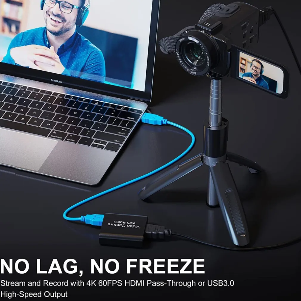 DISPOSITIVO ACQUISIZIONE VIDEO AUDIO REGISTRATORE Q-HD485 HDTV 4K USB COMPUTER