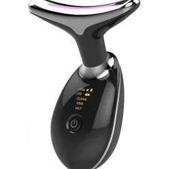 DISPOSITIVO MASSAGGIATORE DI BELLEZZA ANTIETÀ PER COLLO VISO RICARICABILE Q-MJ10