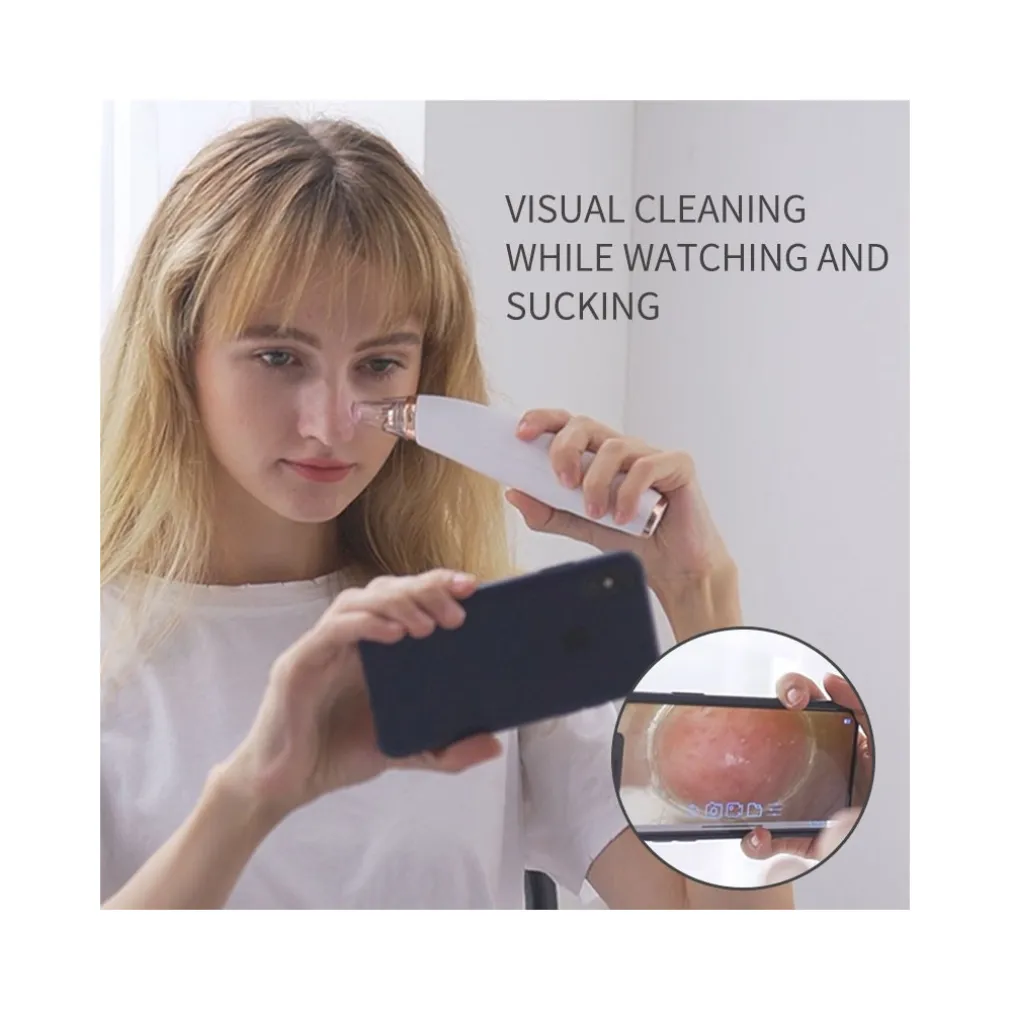 DISPOSITIVO STRUMENTO DI ASPIRAZIONE PER LA PULIZIA DEI PUNTI NERI VISO Q-M303