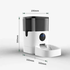 DISTRIBUTORE AUTOMATICO CIBO MANGIATOIA PER GATTI ANIMALI CON TELECAMERA WIFI 4LT