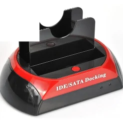 DOCKING STATION HARD DISK 3,5 2,5 SATA IDE 2 HD HDD BOX CASE USB SD TF MS