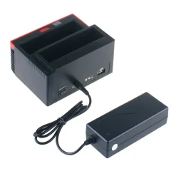 DOCKING STATION TRIPLO TRIPLE 3 HARD DISK 3,5 2,5 DOPPIO SATA 1 IDE HD BOX